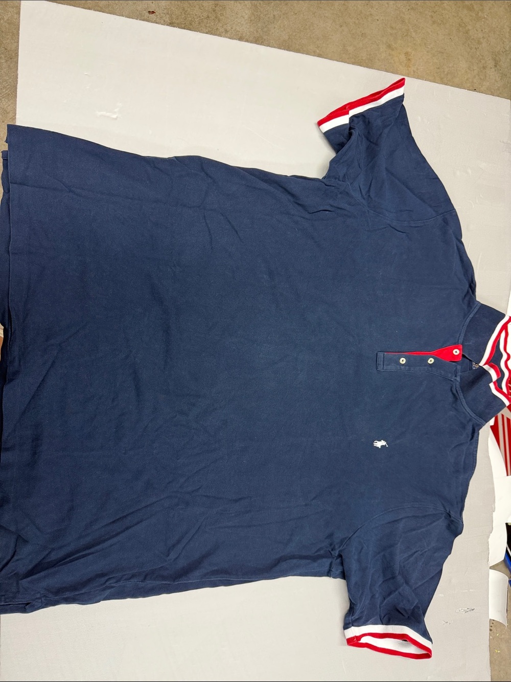 Polo by Ralph Lauren Navy Polo with Red & White Trim